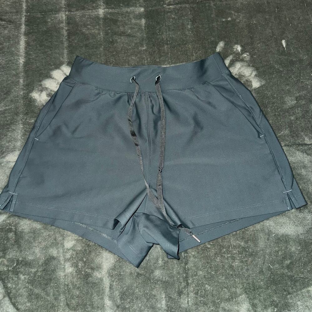 Old Navy Active PowerSoft High Rise Go-Dry Shorts Gray Women's Size XS Running